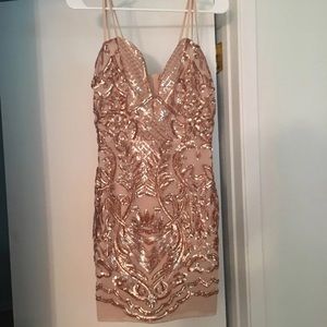 NWT A'GACI sequin party dress